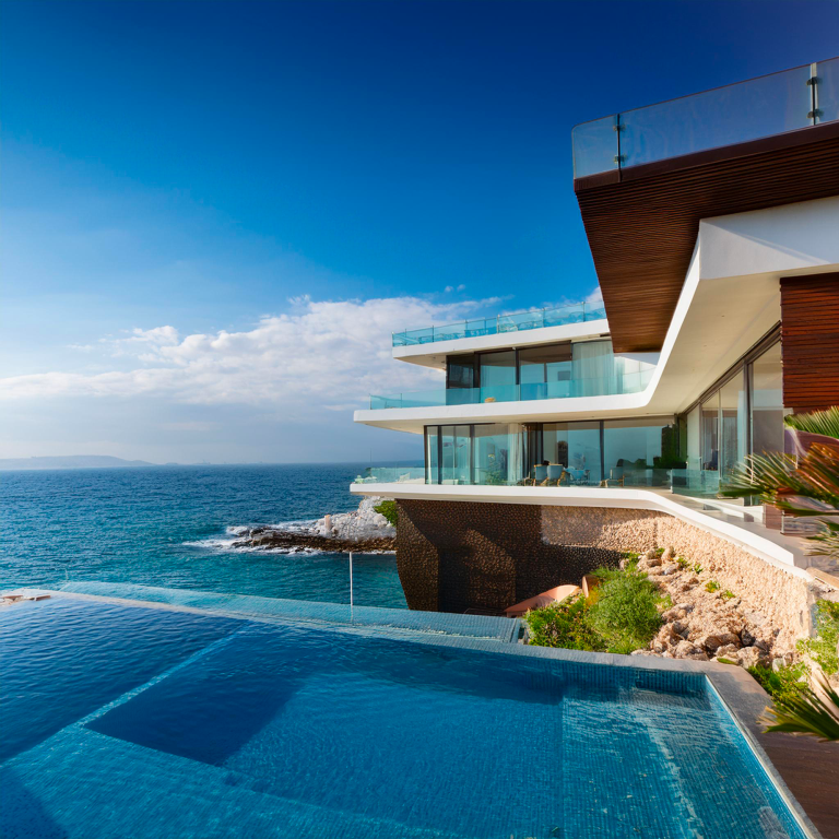 Villa bord de mer IA